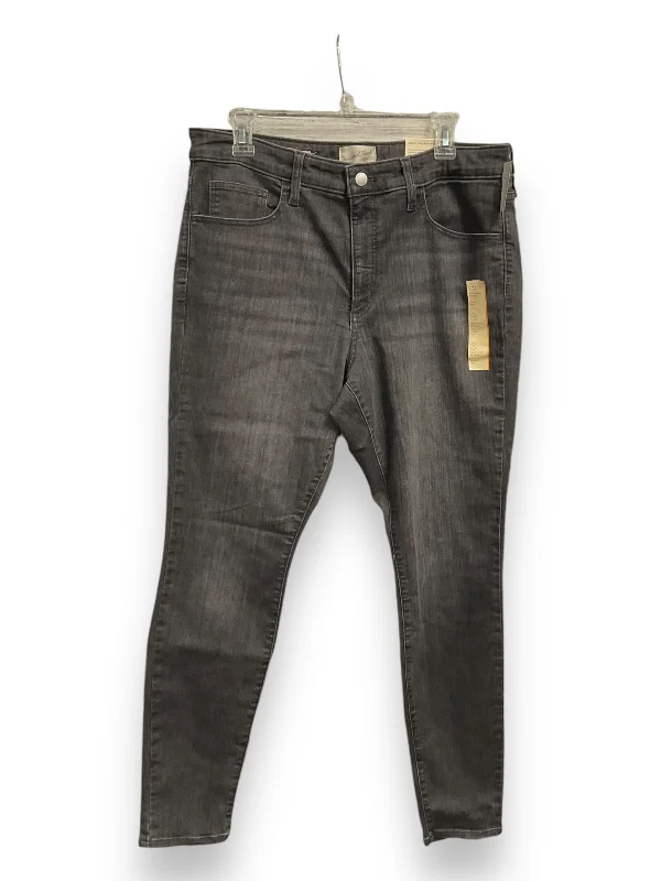 Jeans Straight By Universal Thread In Grey Denim, Size: 14