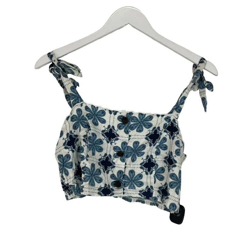 Top Sleeveless By Agua Bendita In Blue, Size: L