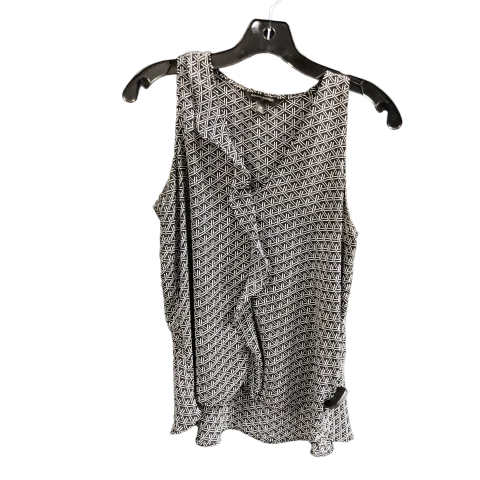 Top Sleeveless By Banana Republic In Black & White, Size: Xs