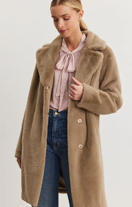 Evalyn Lux Faux Fur Coat